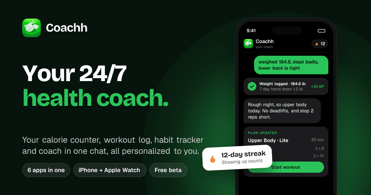 Coachh: The fitness coach you just talk to.
